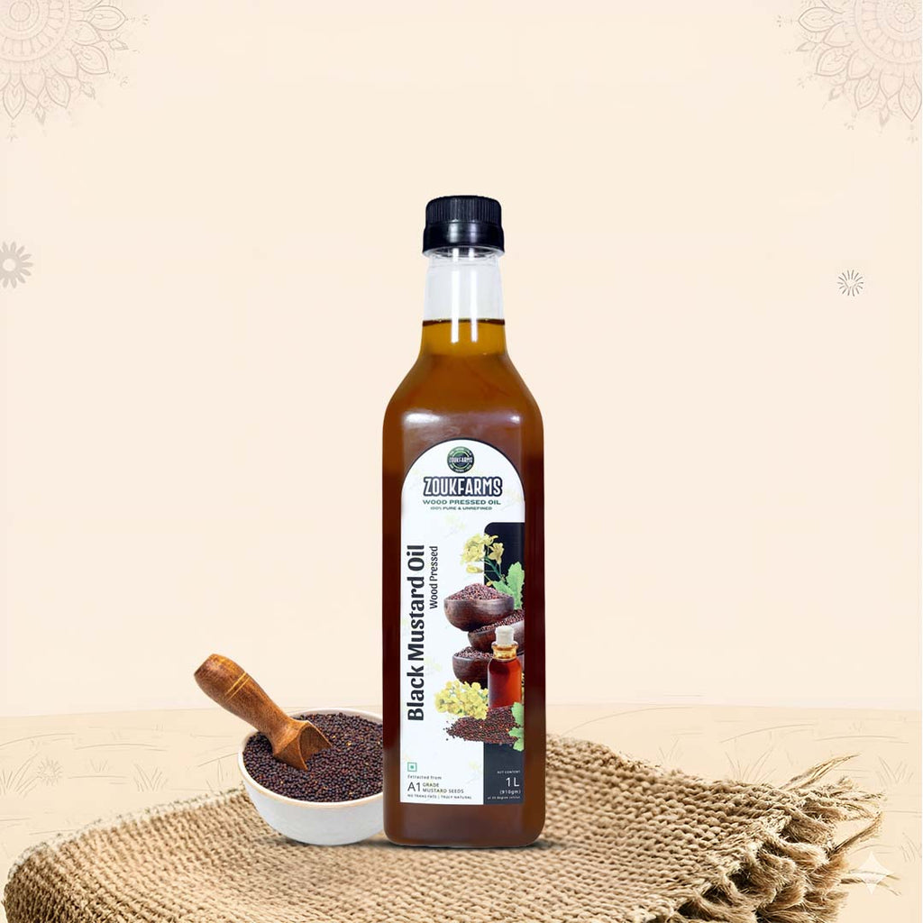 Wood pressed Black Mustard Oil
